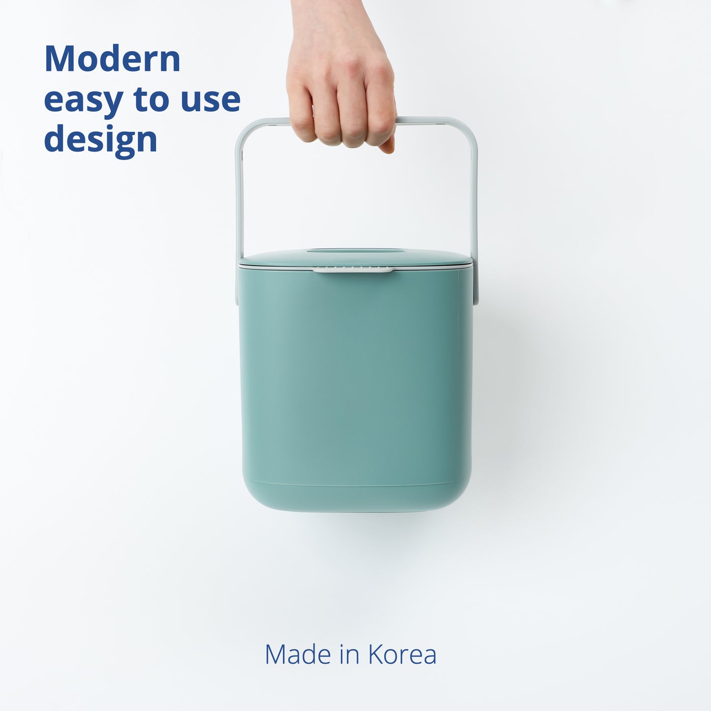 Green Food Waste Bin 2.6L - No Handle