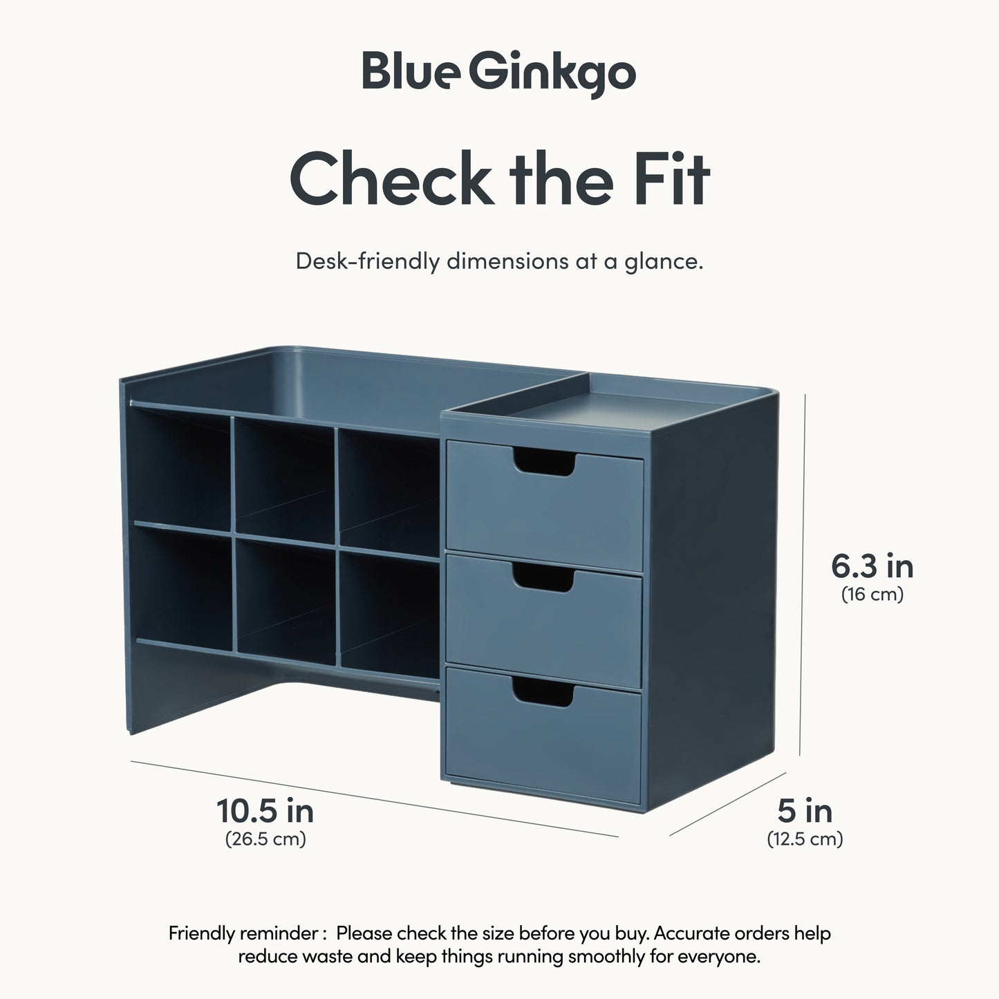 Blue Hive Stack Desk Organizer, Pens and More