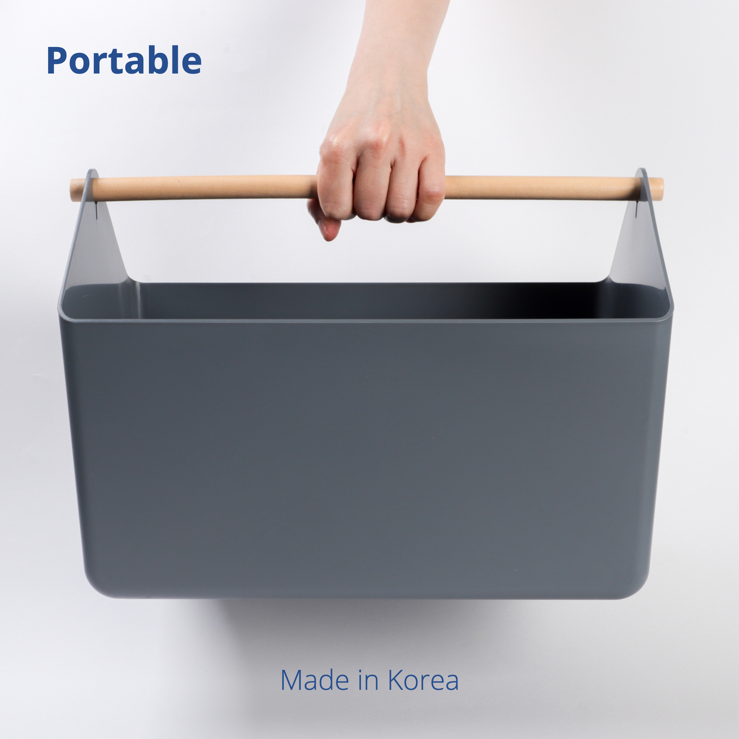 Large 10.5L Grey Storage Basket