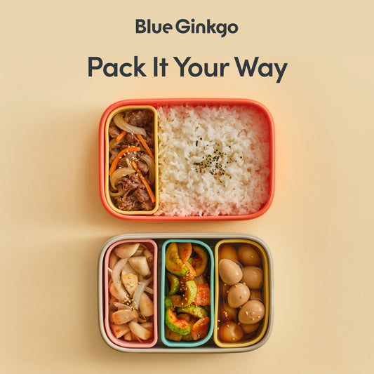 Coral Silicone Kids Bento Lunch Box