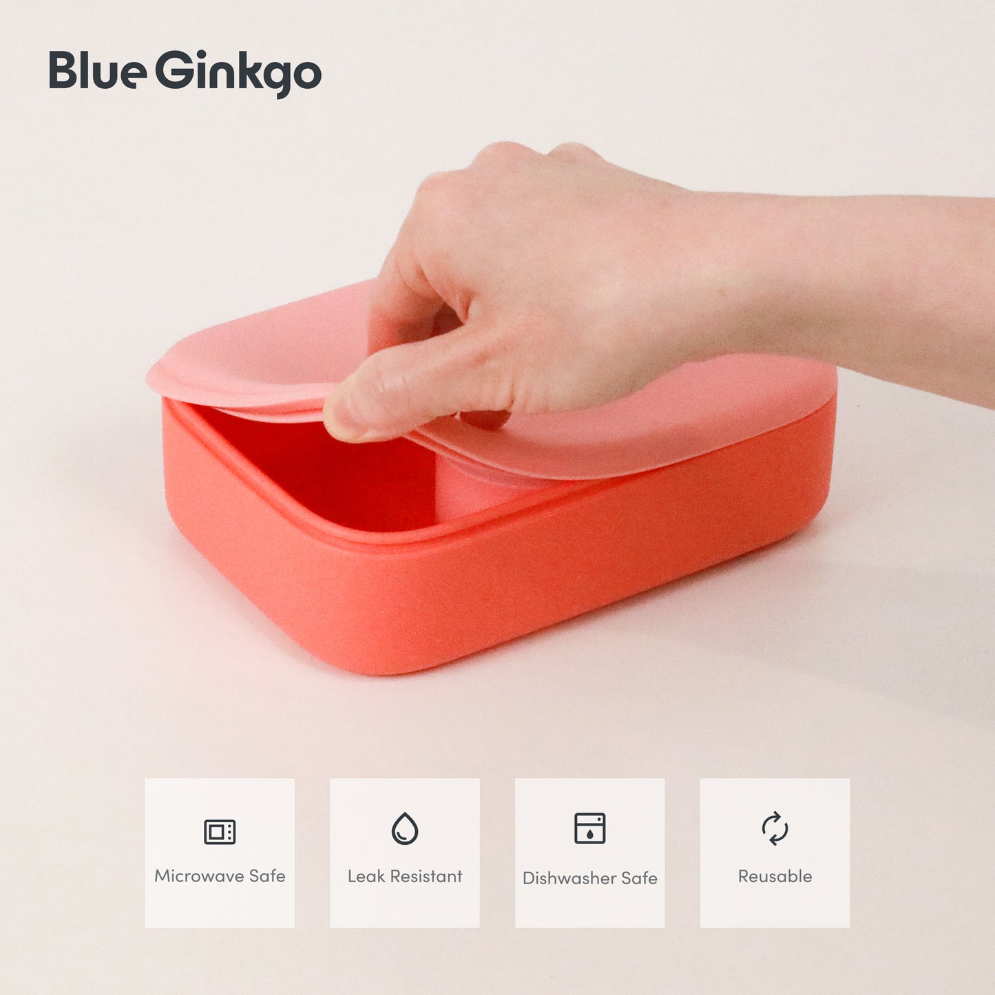 Coral Silicone Kids Bento Lunch Box
