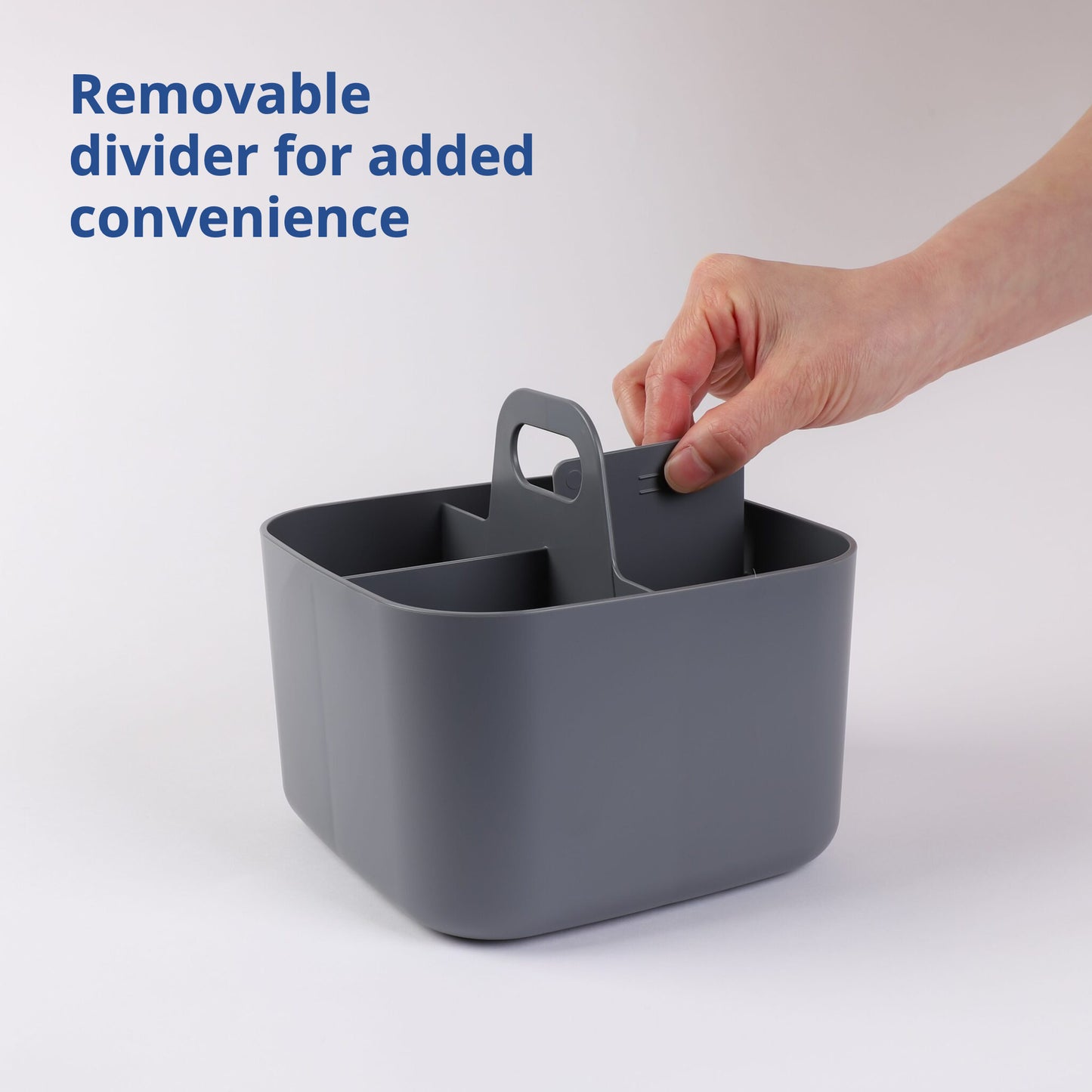 Square Grey Portable Storage Caddy