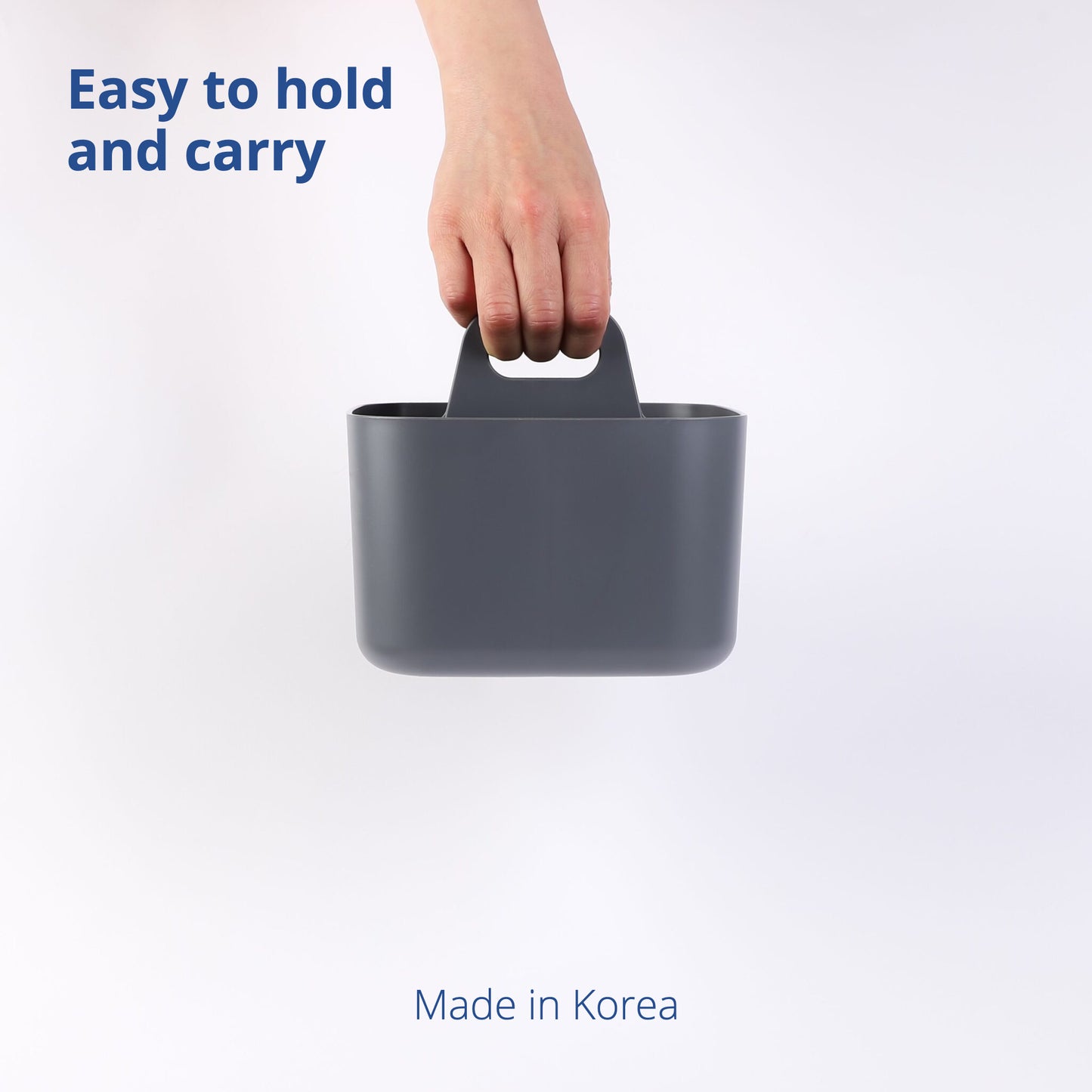 Square Grey Portable Storage Caddy