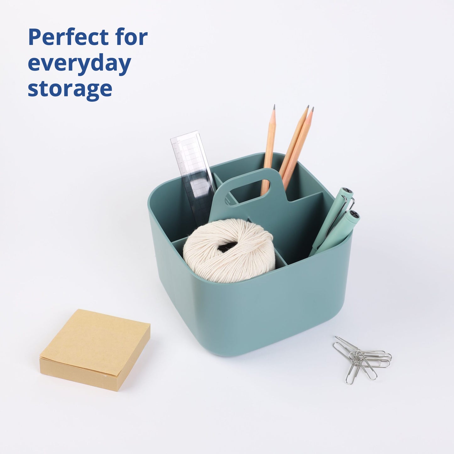 Square Green Portable Storage Caddy