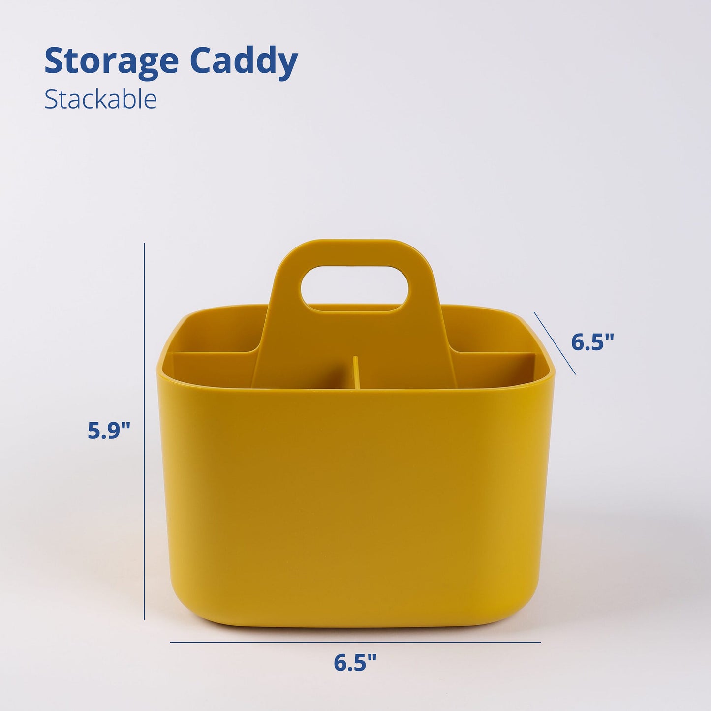 Square Yellow Portable Storage Caddy