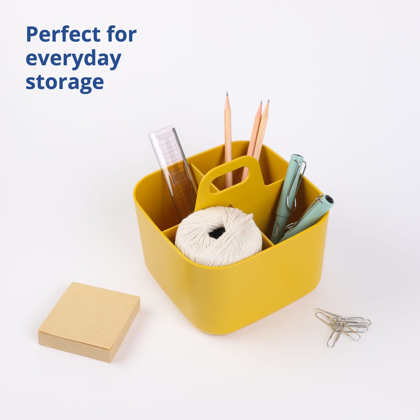 Square Yellow Portable Storage Caddy