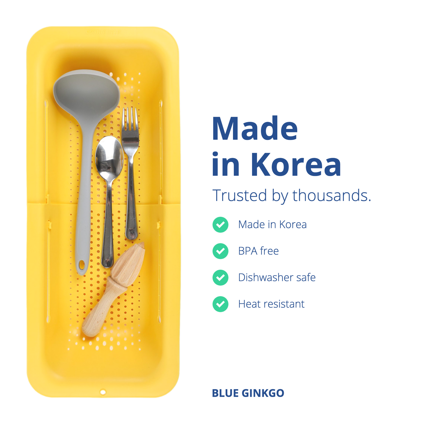 Expandable Black Over the Sink Colander