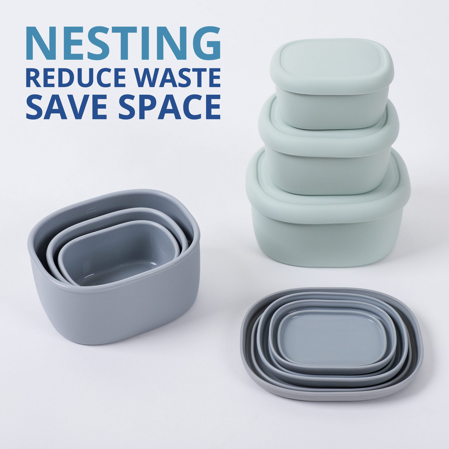 Silicone Food Container 3-piece Set