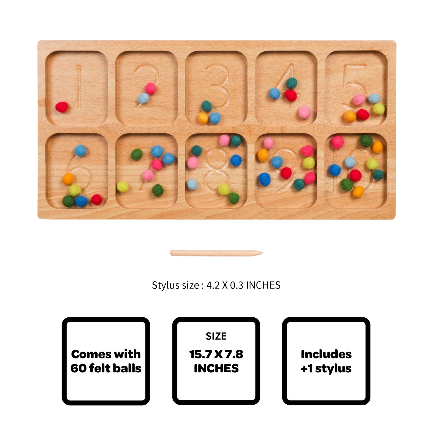 Number Tracing Tray