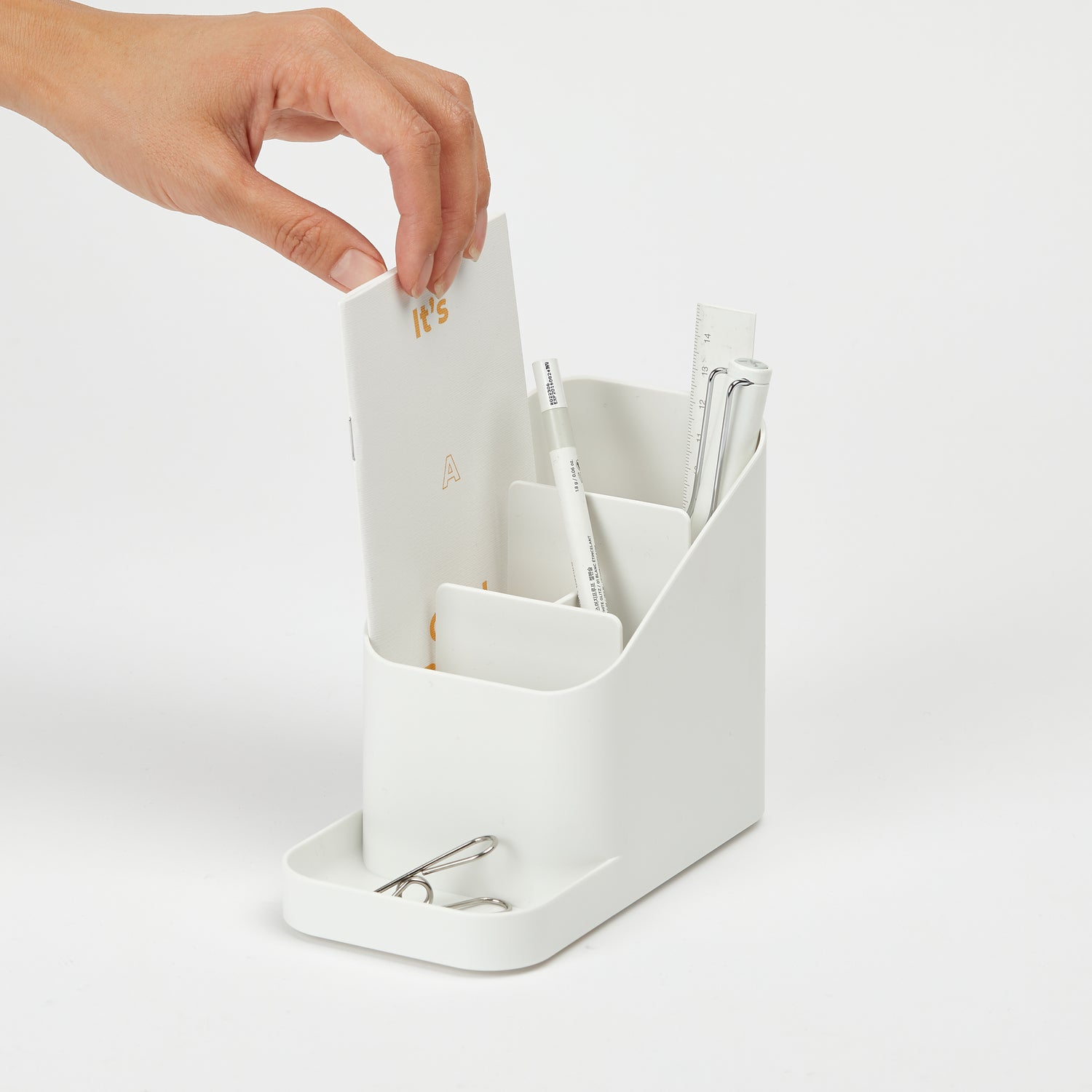 Cestino Organizzatore Blue Ginkgo Verde Con Manico In Legno - 10,5L Per Bagno, Cucina O Pulizie - Foto 7