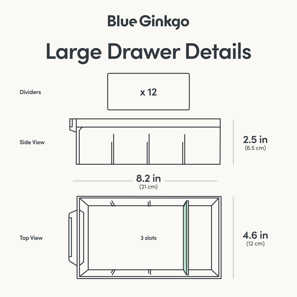12-Drawer Storage Cabinet Organizer