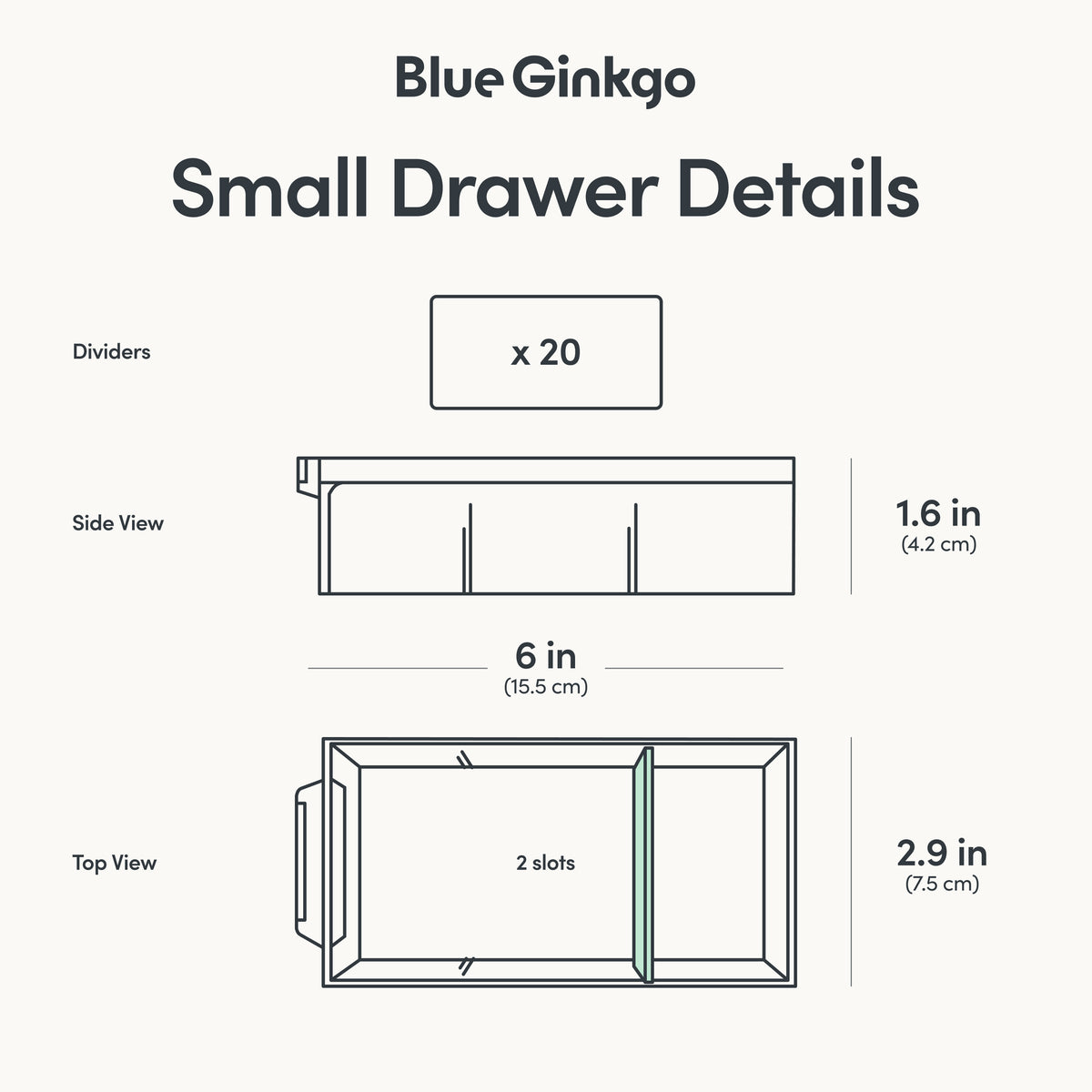 20-Drawer Storage Cabinet Organizer