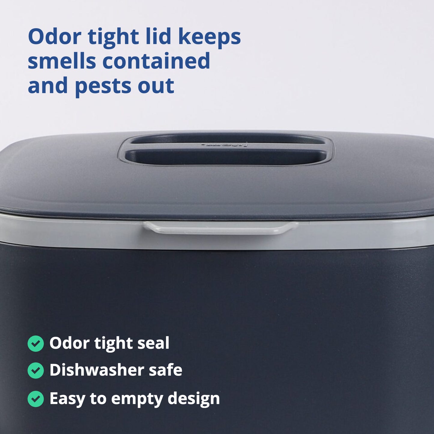 Image of 5L Food Waste Bin Odor-tight lid.