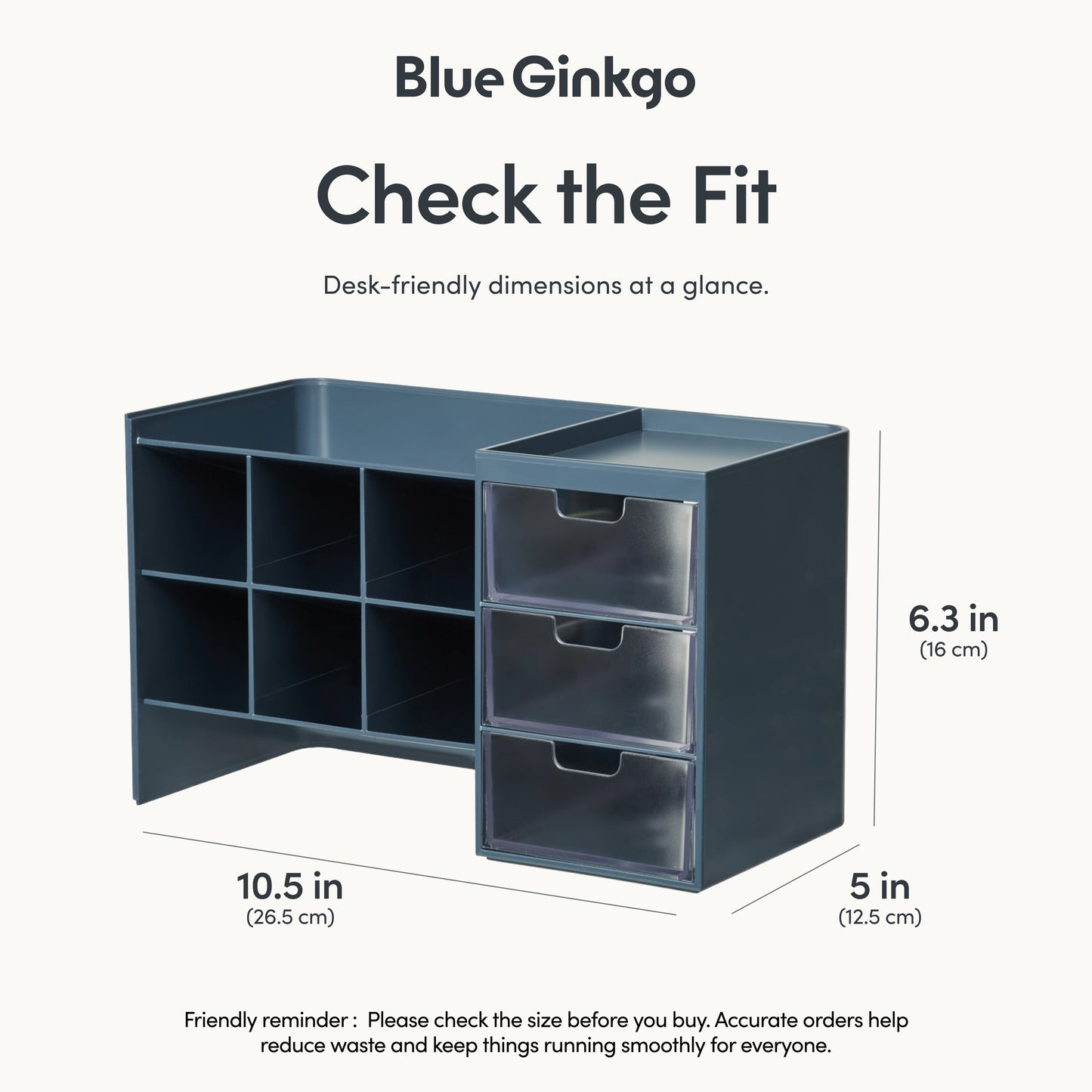 Blue Hive Stack Desk Organizer, Pens and More