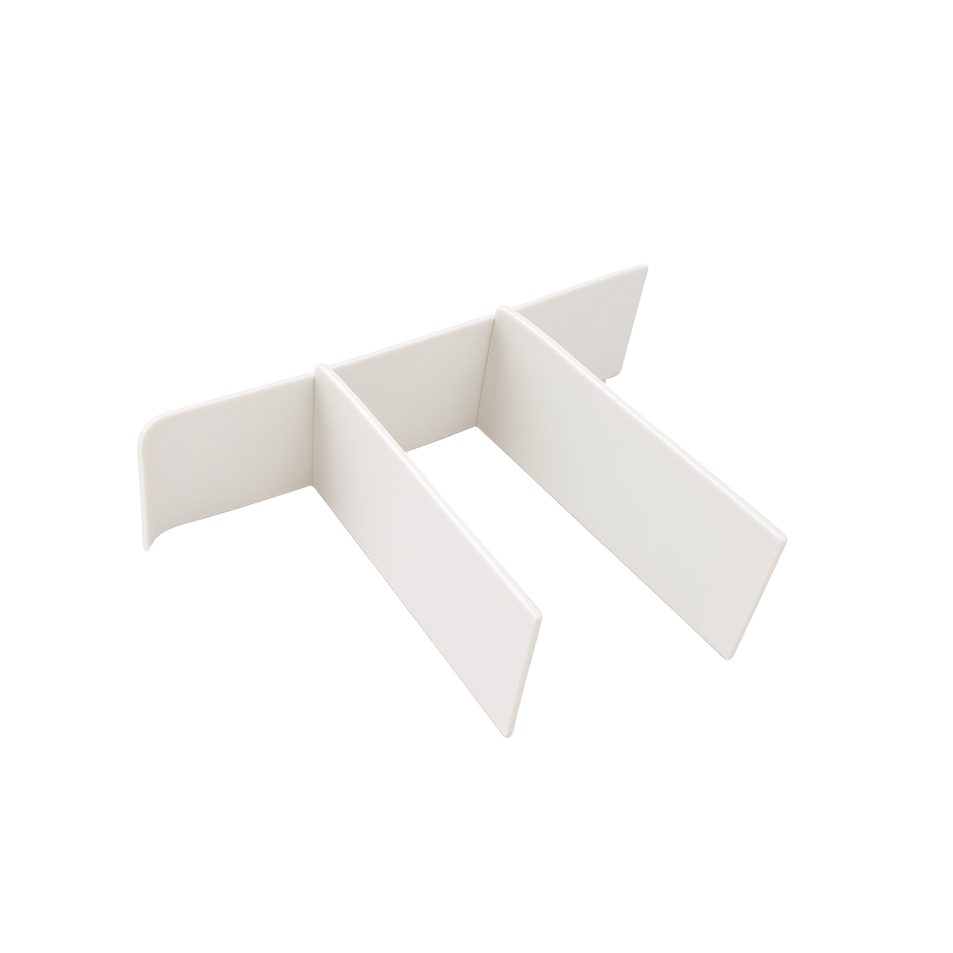 White Partition for stacking two Hive Stack Desk organizer from Blue Ginkgo.