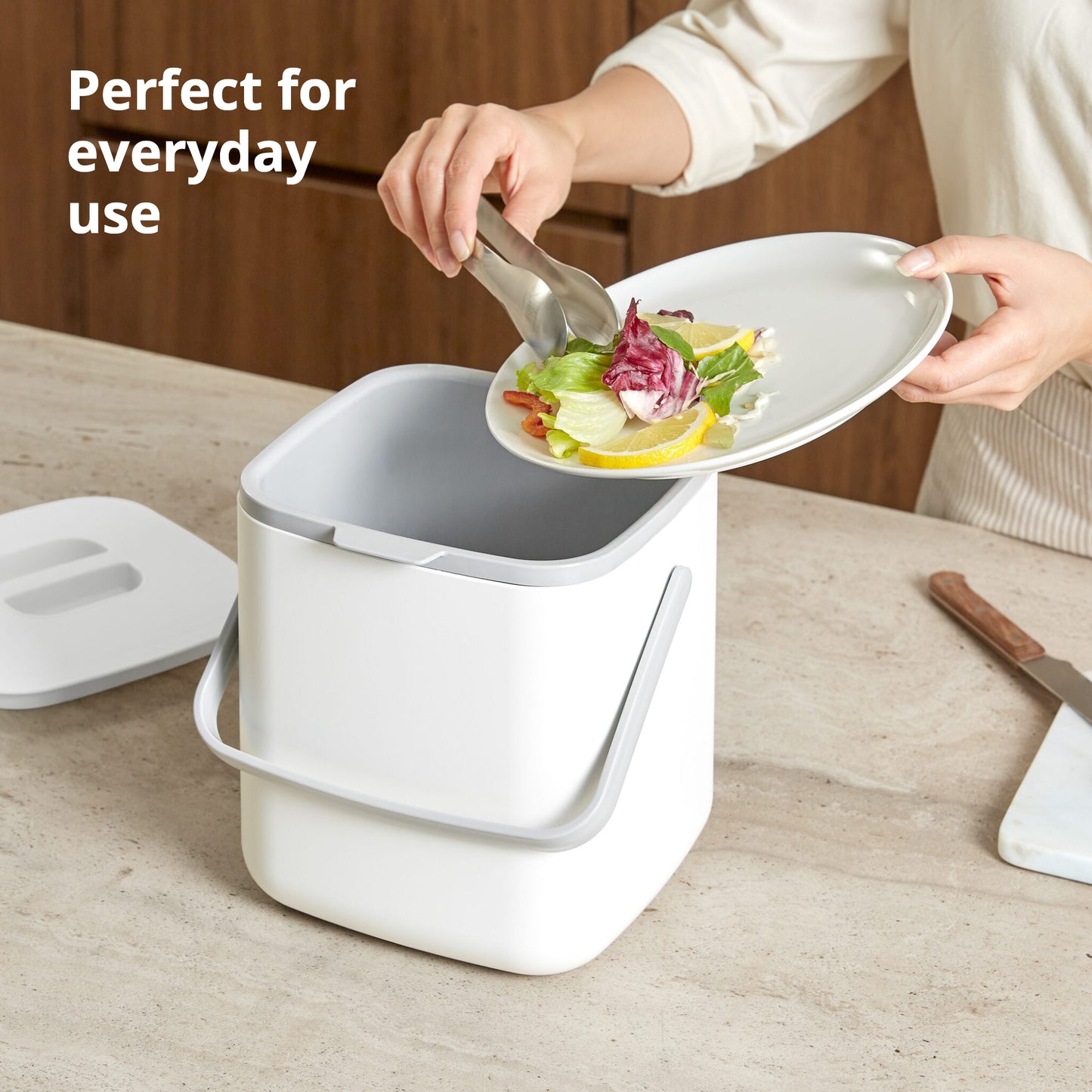 Pink Food Waste Bin 5L
