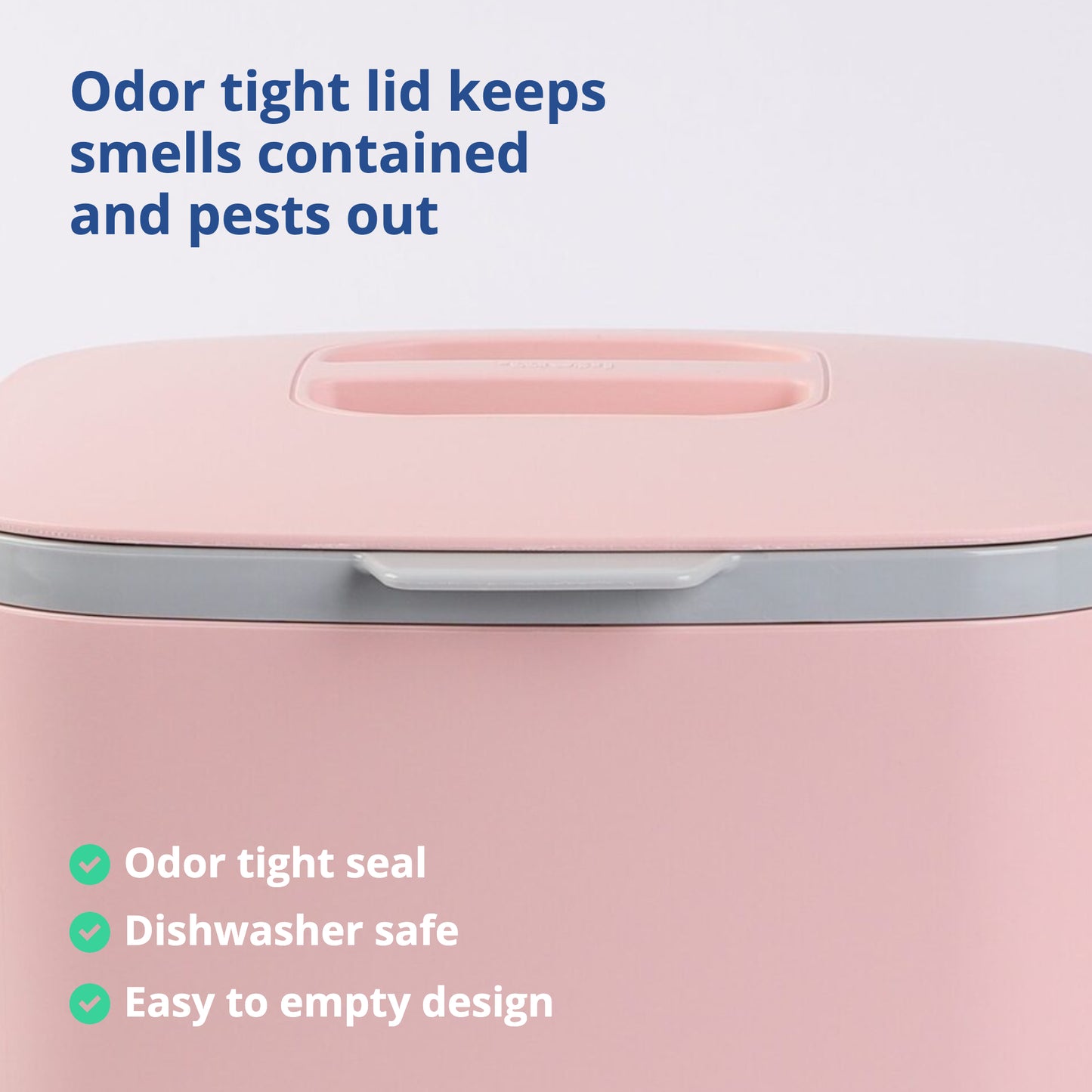 Pink Food Waste Bin 5L