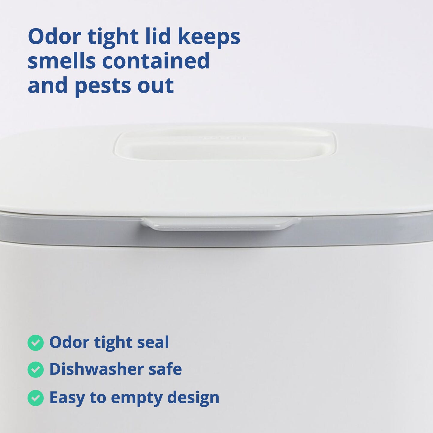 White Food Waste Bin 5L
