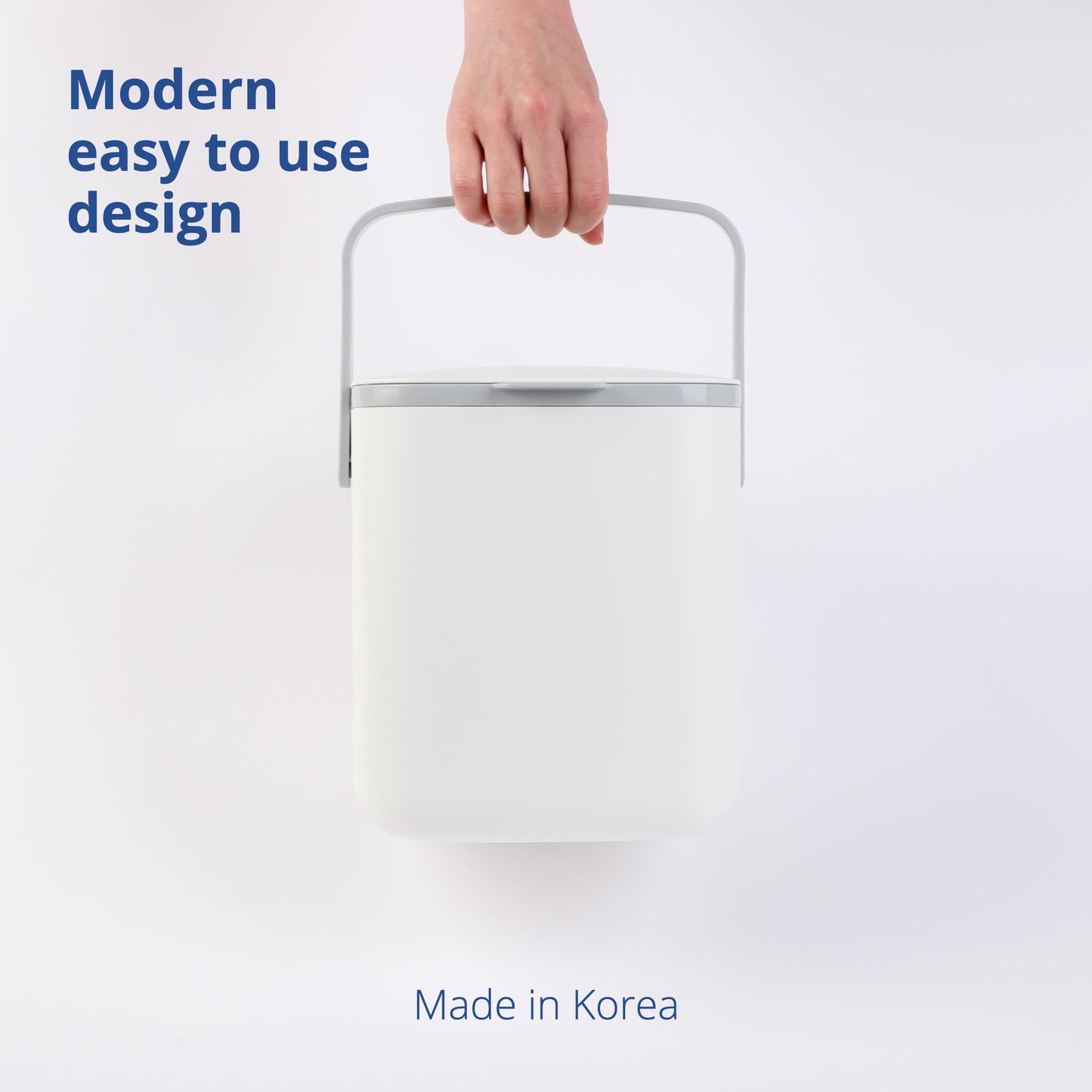 White Food Waste Bin 5L