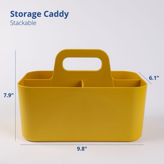 Rectangle Yellow Portable Storage Caddy