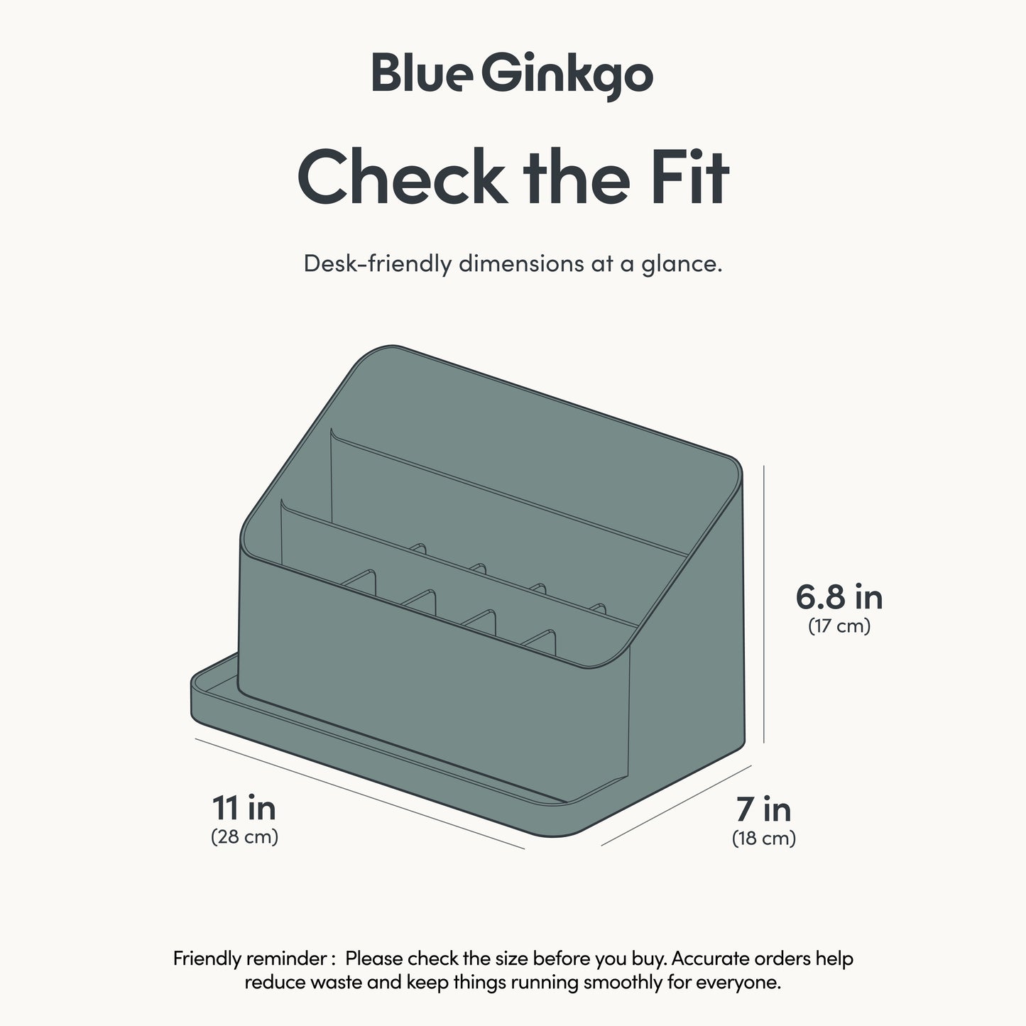 Green All-in-One Desk Organizer