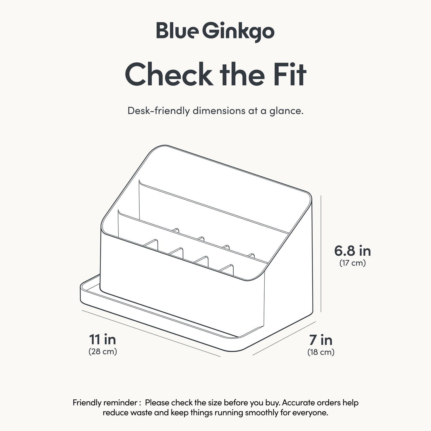 White All-in-One Desk Organizer