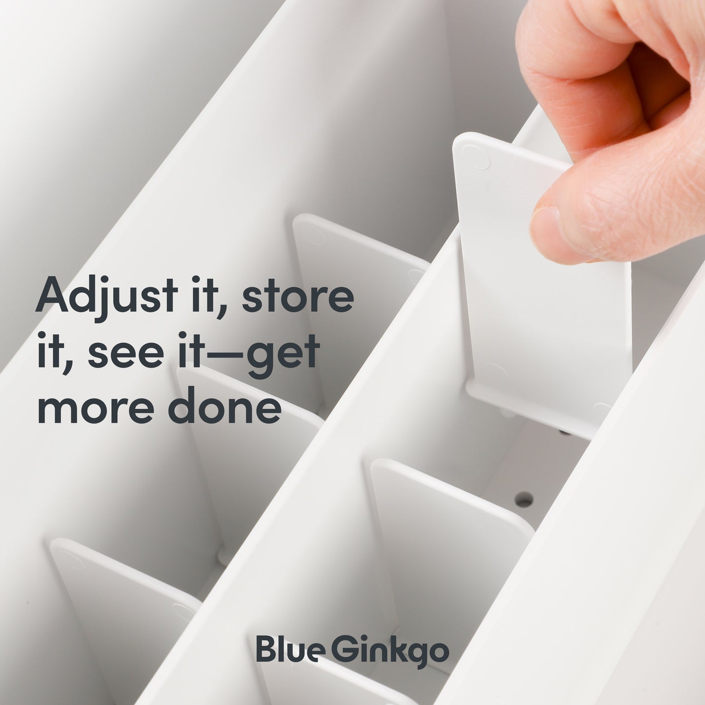 White All-in-One Desk Organizer