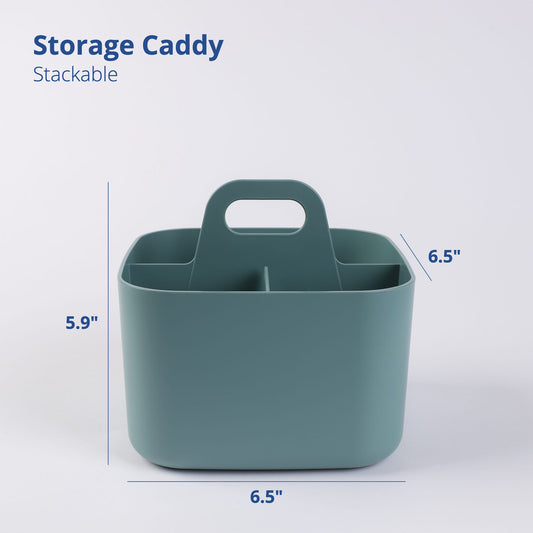 Square Green Portable Storage Caddy