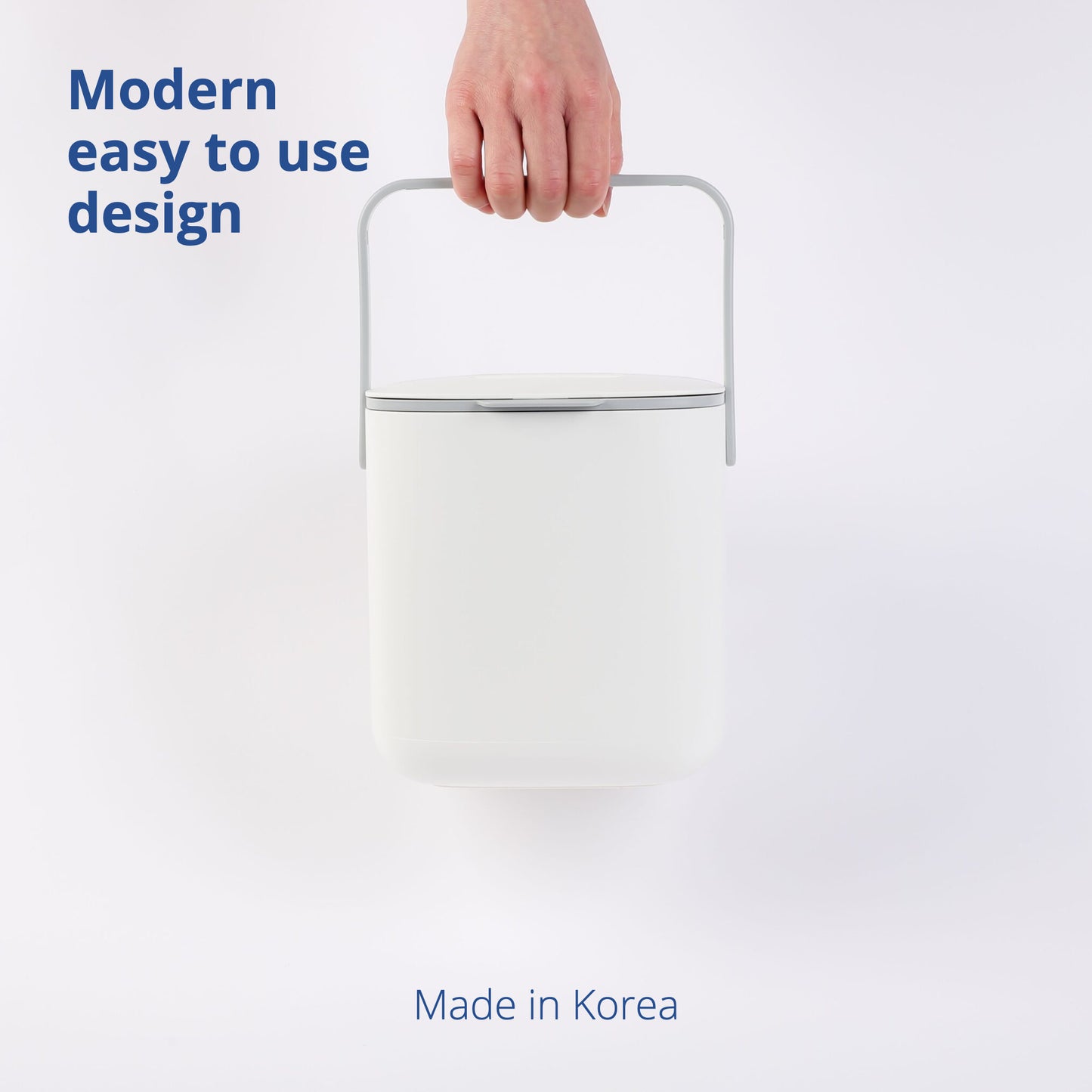 White Food Waste Bin 2.6L