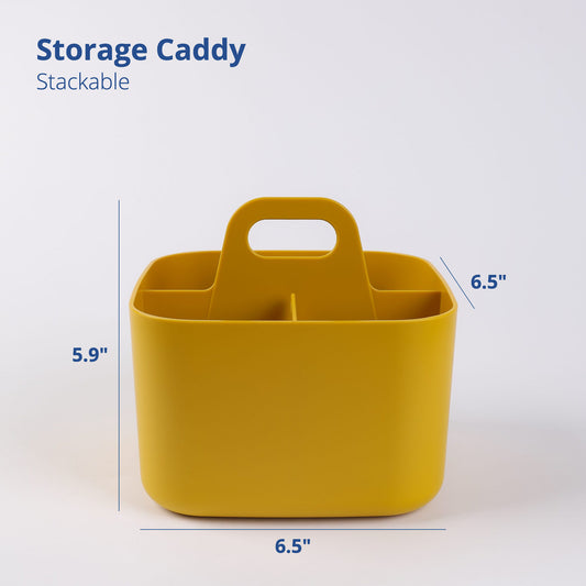 Square Yellow Portable Storage Caddy
