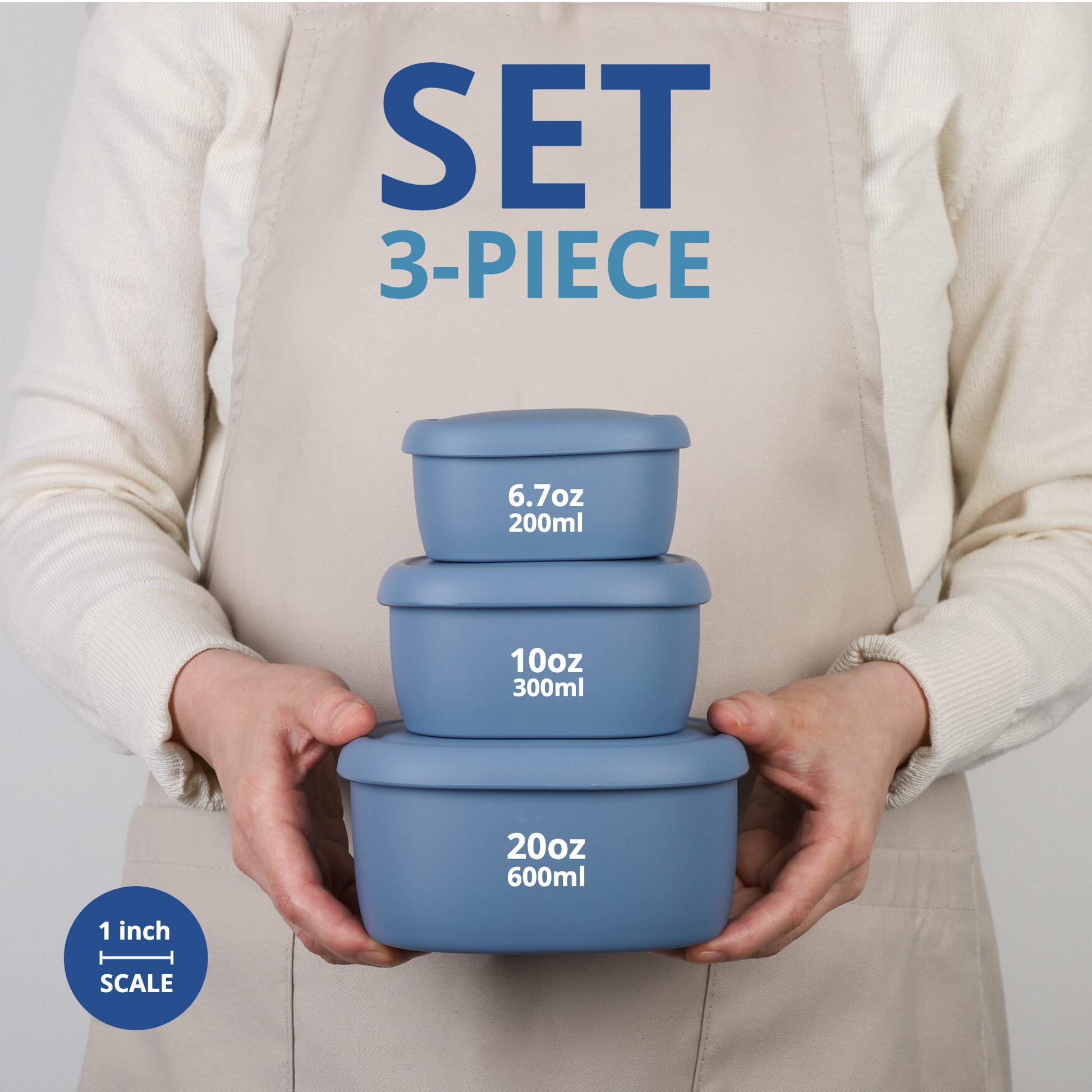 Beaba Silicone Multiportions 6x150ml Blue
