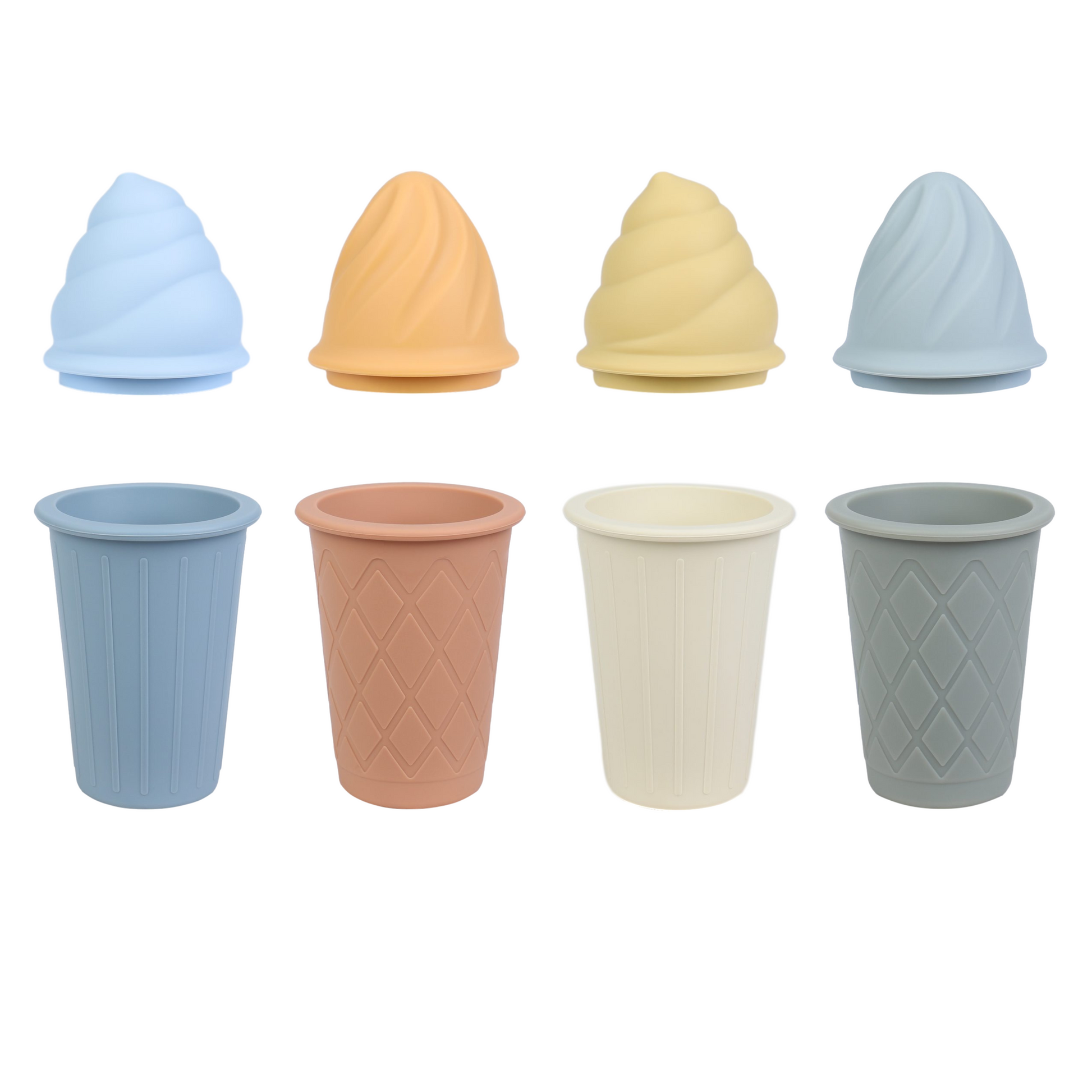 Silicone Ice Cream Sand Toys BLUE GINKGO