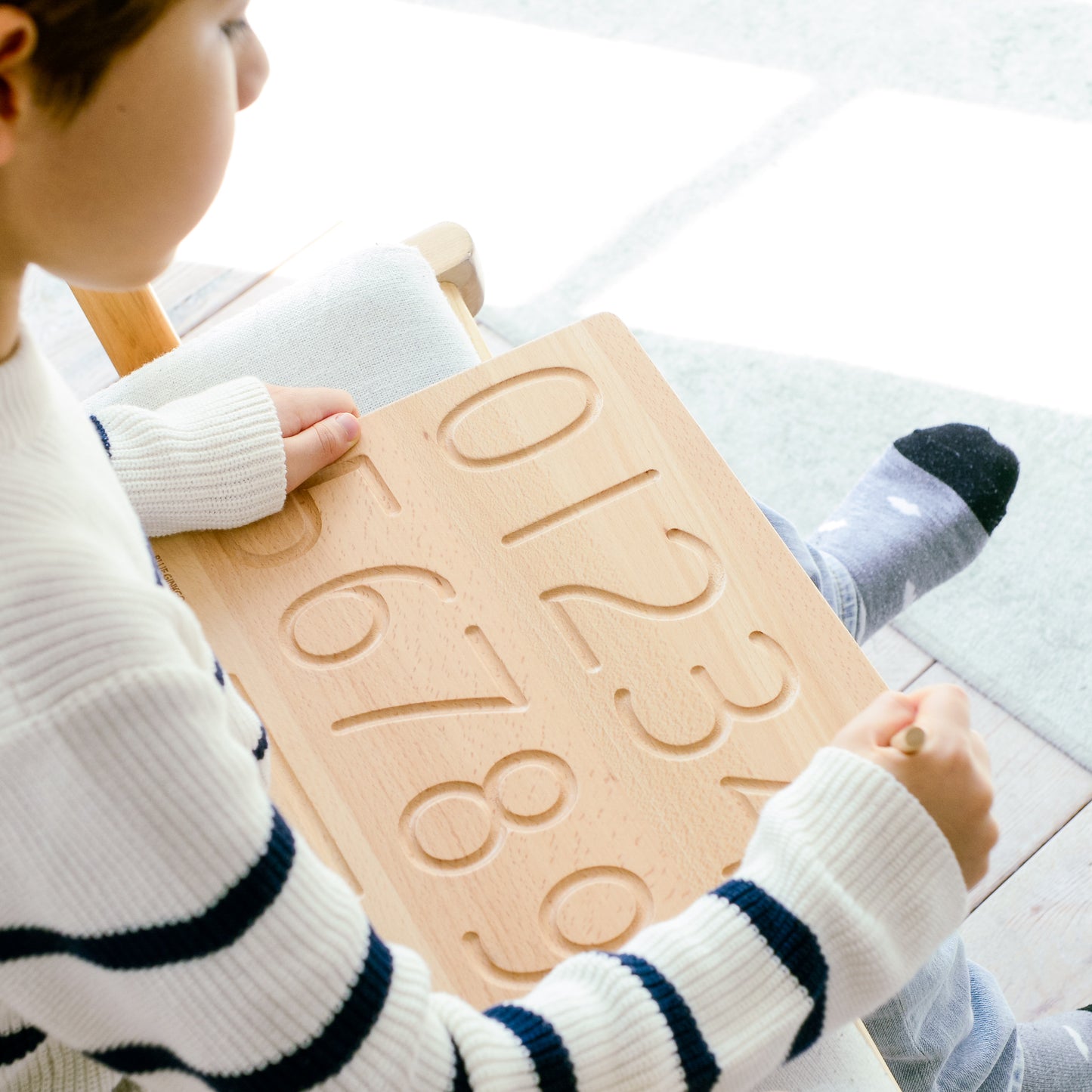 Wooden Number Tracing Board