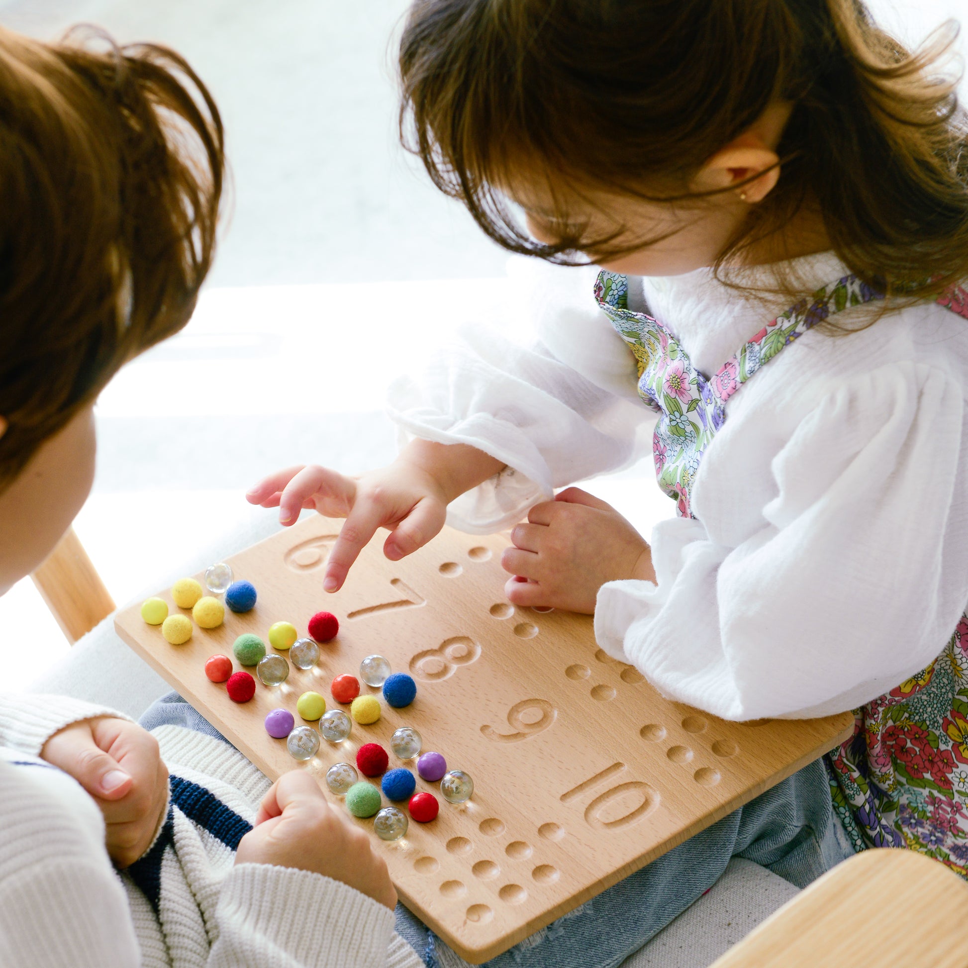 Wooden Montessori Number Tracing Board