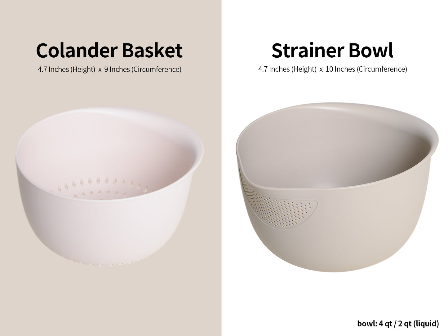 Strainer Colander Set